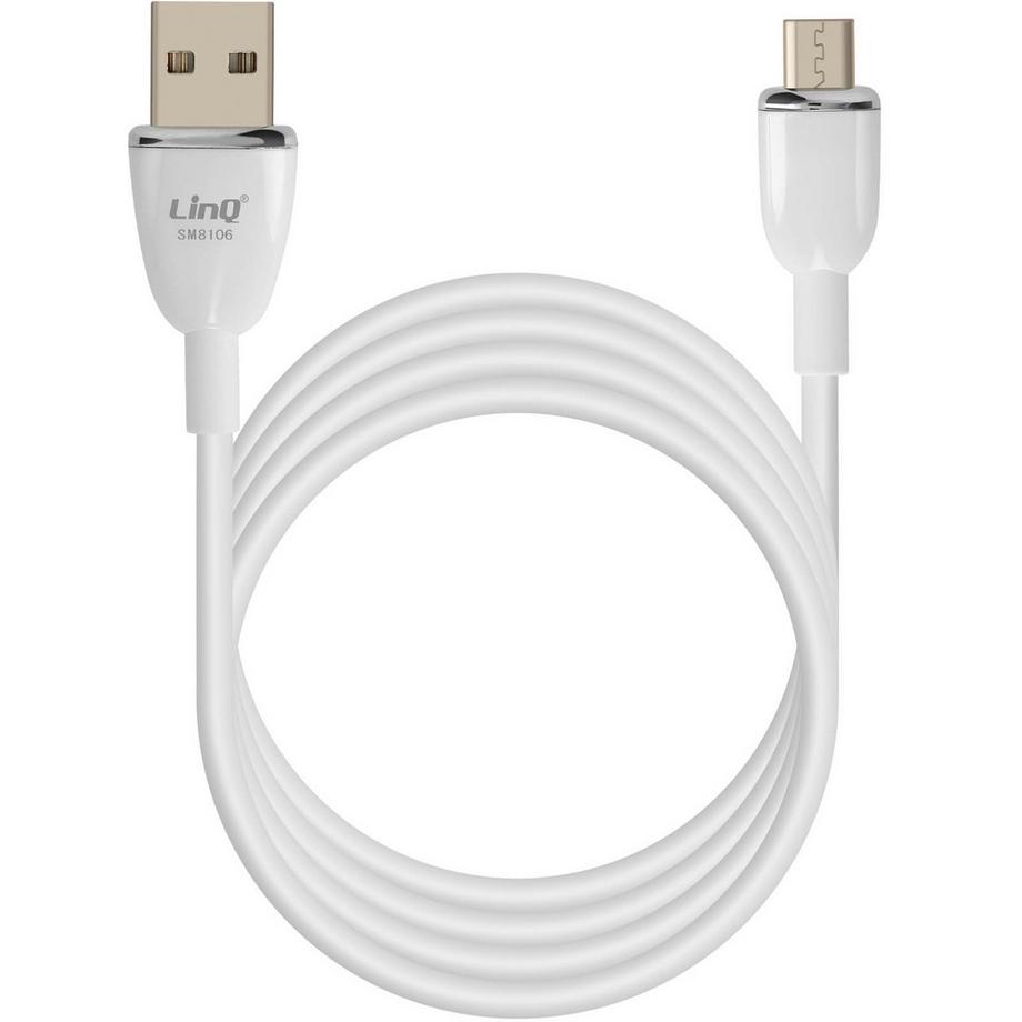 USB / Micro-USB Kabel Weiß, LinQ