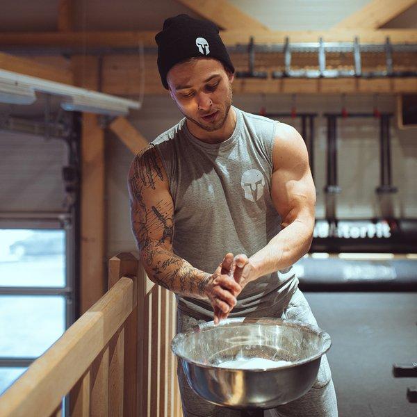 GladiatorFit  Cestino per gesso su ruote GladiatorFit 