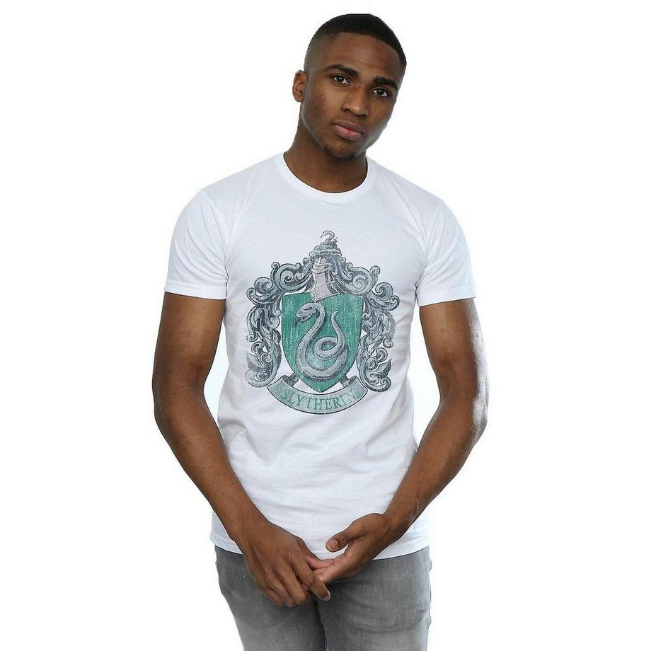 HARRY-POTTER Stemma Serpeverde T-Shirt Maniche Corte  