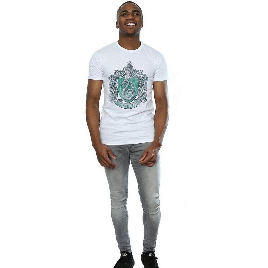 HARRY-POTTER Stemma Serpeverde T-Shirt Maniche Corte  