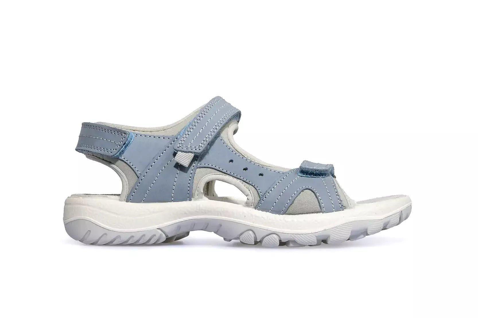 Image of Trekkys - Nubuk Sandale Damen Blau 37