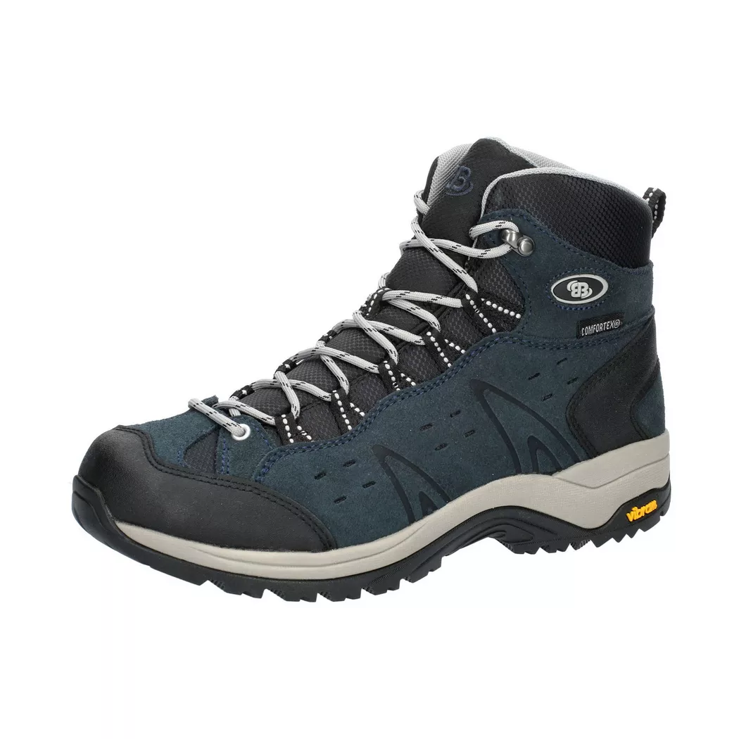 Brütting - Wanderschuh wasserdicht atumgsaktiv   Schnürung  Mount Bona High, für Herren, Blau, Größe 39