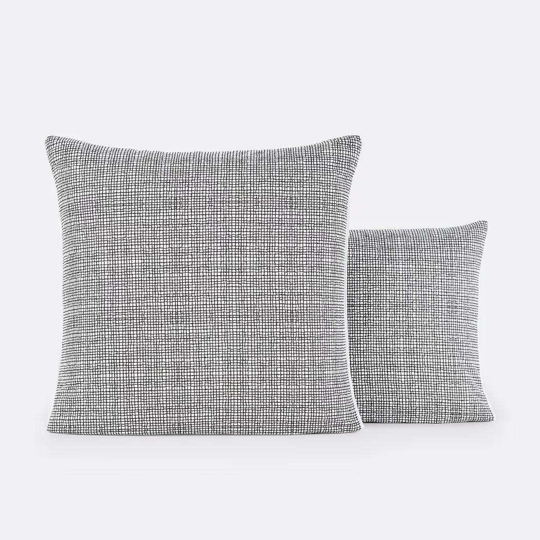 La Redoute Intérieurs - Kissenbezug Jinties aus reiner Baumwolle, Jinties Kissenbezug reine Baumwolle, 63 x 63 cm, Weiss