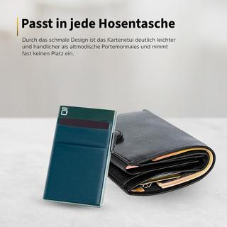 Only-bags.store Schlanker RFID Kreditkartenhalter mit Münzfach  