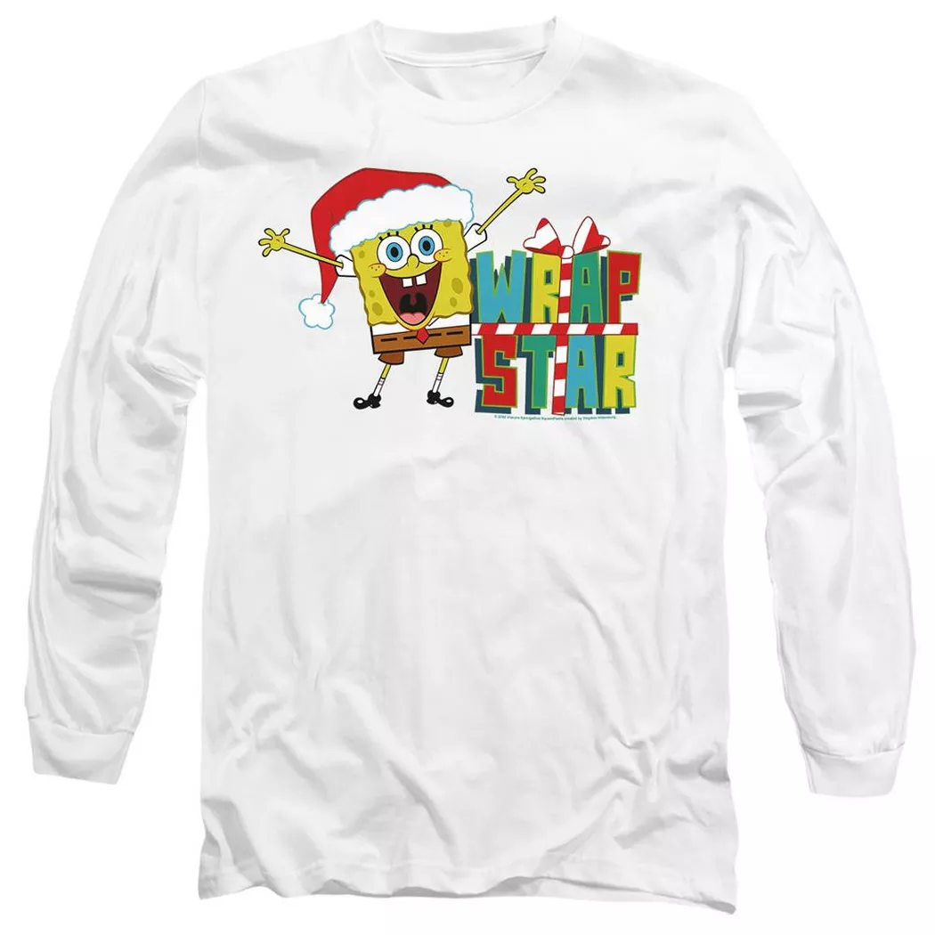 Nickelodeon - Wrap Star At Christmas T-Shirt, für Damen, Weiss, Größe S