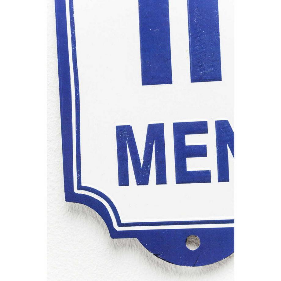 KARE Design Deko Schild Toilet Men  