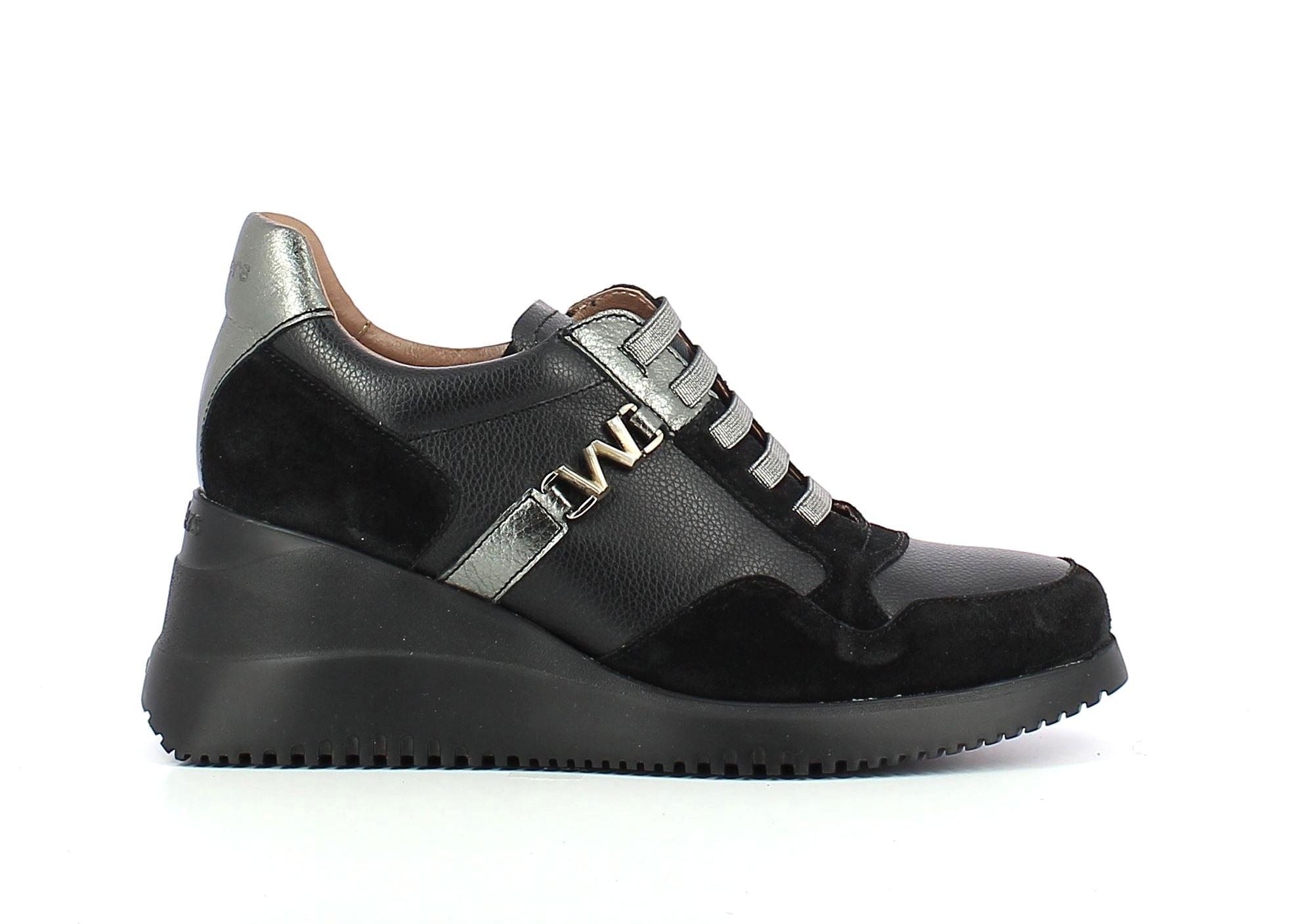 Image of Eva - Leder Sneaker Damen Schwarz 40