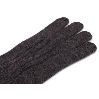 CASH-MERE.CH  Kaschmir Handschuhe mit Zopfmuster 