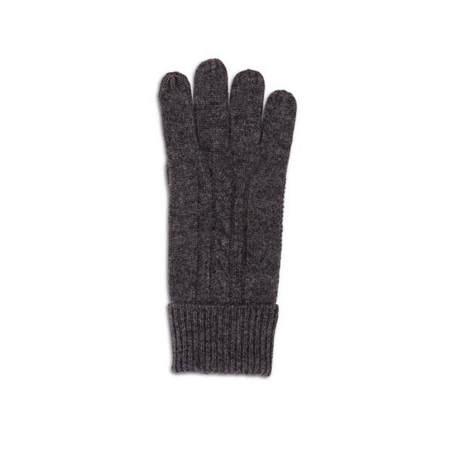 CASH-MERE.CH Gants en Cachemire à Motif Torsadé  