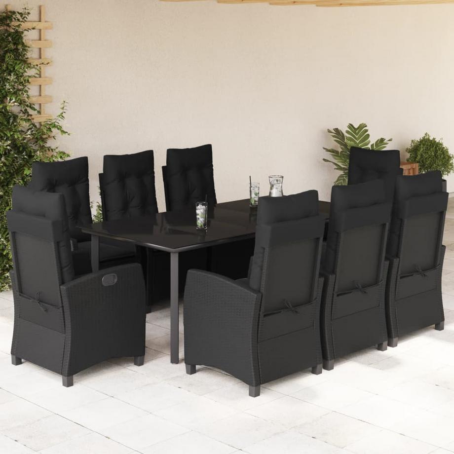 VidaXL set da pranzo da giardino Polirattan  
