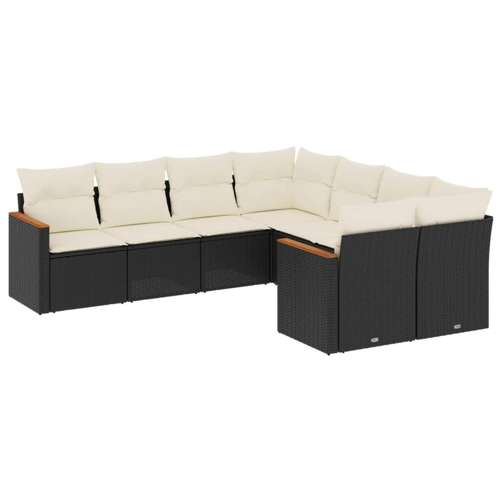 VidaXL set divano da giardino Polirattan  