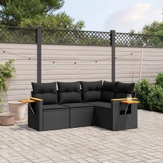 VidaXL set divano da giardino Polirattan  