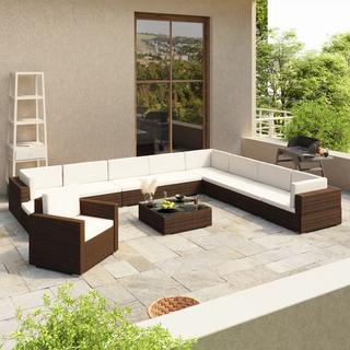 VidaXL Gartenmöbel set poly-rattan  