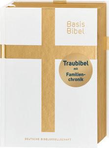 BasisBibel. Die Kompakte. Traubibel. Das Geschenk zur Hochzeit: Bibel mit edlem Farbschnitt, Familienchronik und Widmungsblatt. Moderne Bibelübersetzung. Vollbibel mit Altem und Neuen Testament Kein Autor Couverture rigide 