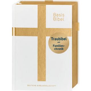 BasisBibel. Die Kompakte. Traubibel. Das Geschenk zur Hochzeit: Bibel mit edlem Farbschnitt, Familienchronik und Widmungsblatt. Moderne Bibelübersetzung. Vollbibel mit Altem und Neuen Testament Kein Autor Couverture rigide 