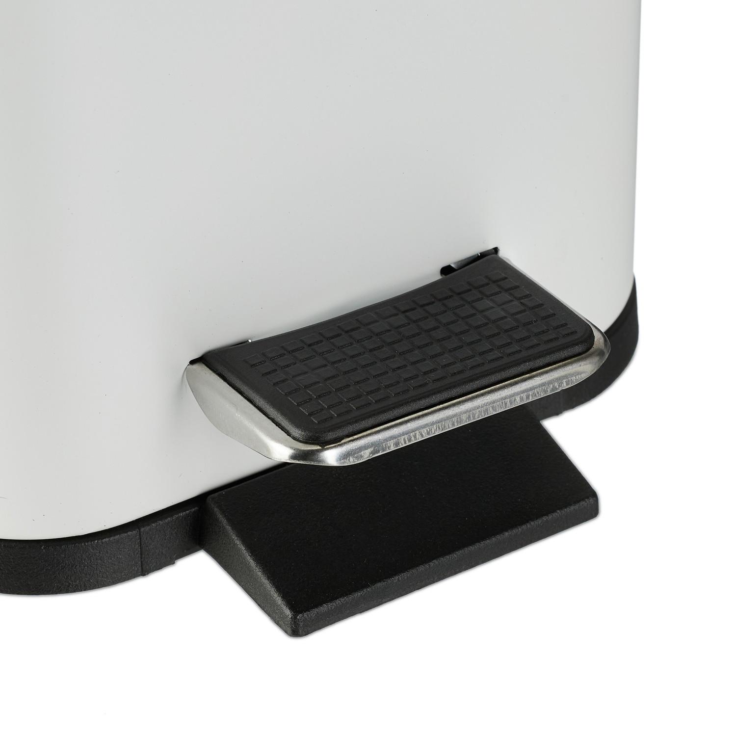 Northix Abfallbehälter für Badezimmer 5 Liter mit Bambusdeckel  