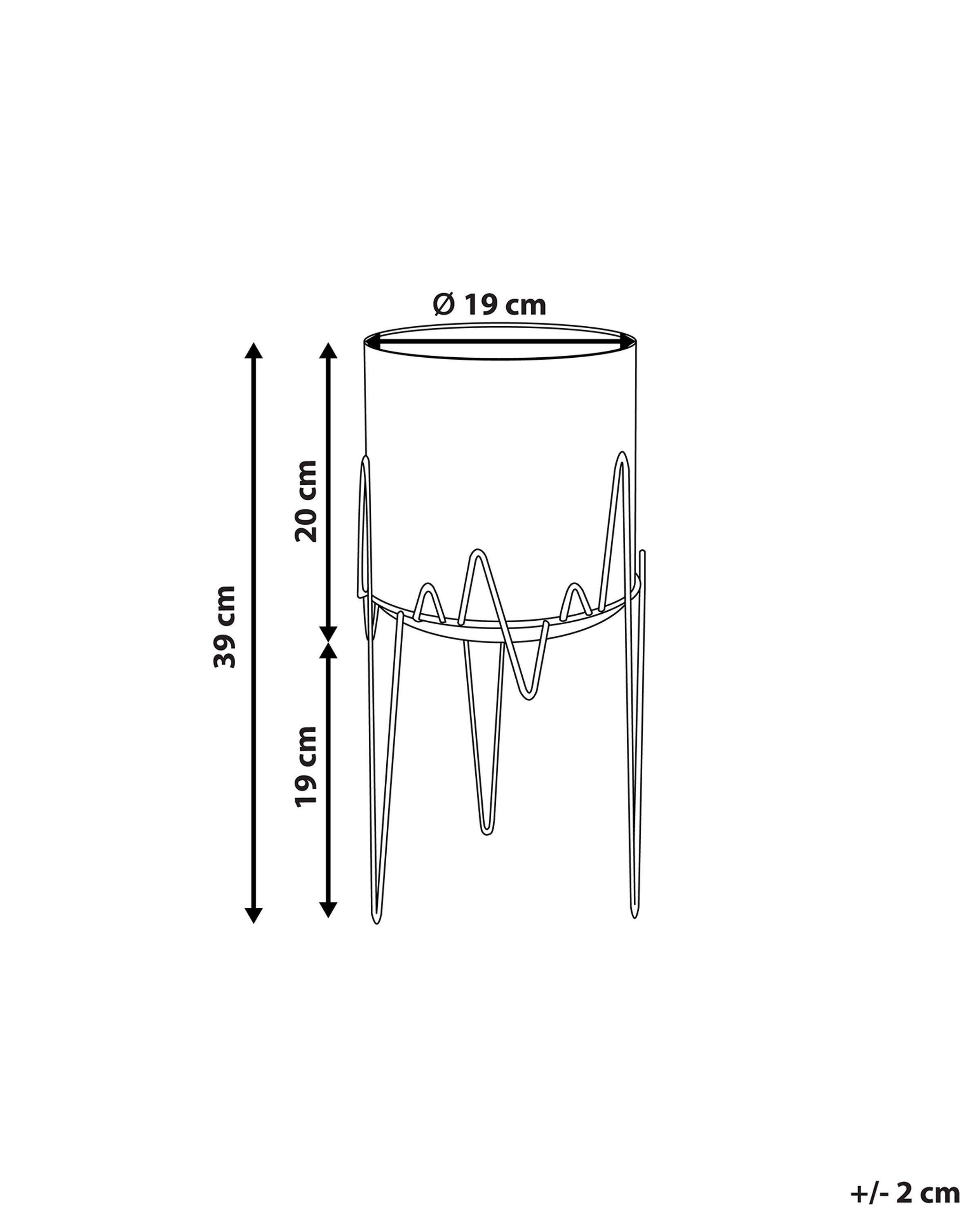 Beliani Vaso per piante en Ferro Moderno KALANDRA  