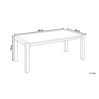 Beliani Tavolo da pranzo per 8 persone en Legno di quercia Scandinavo NATURA  