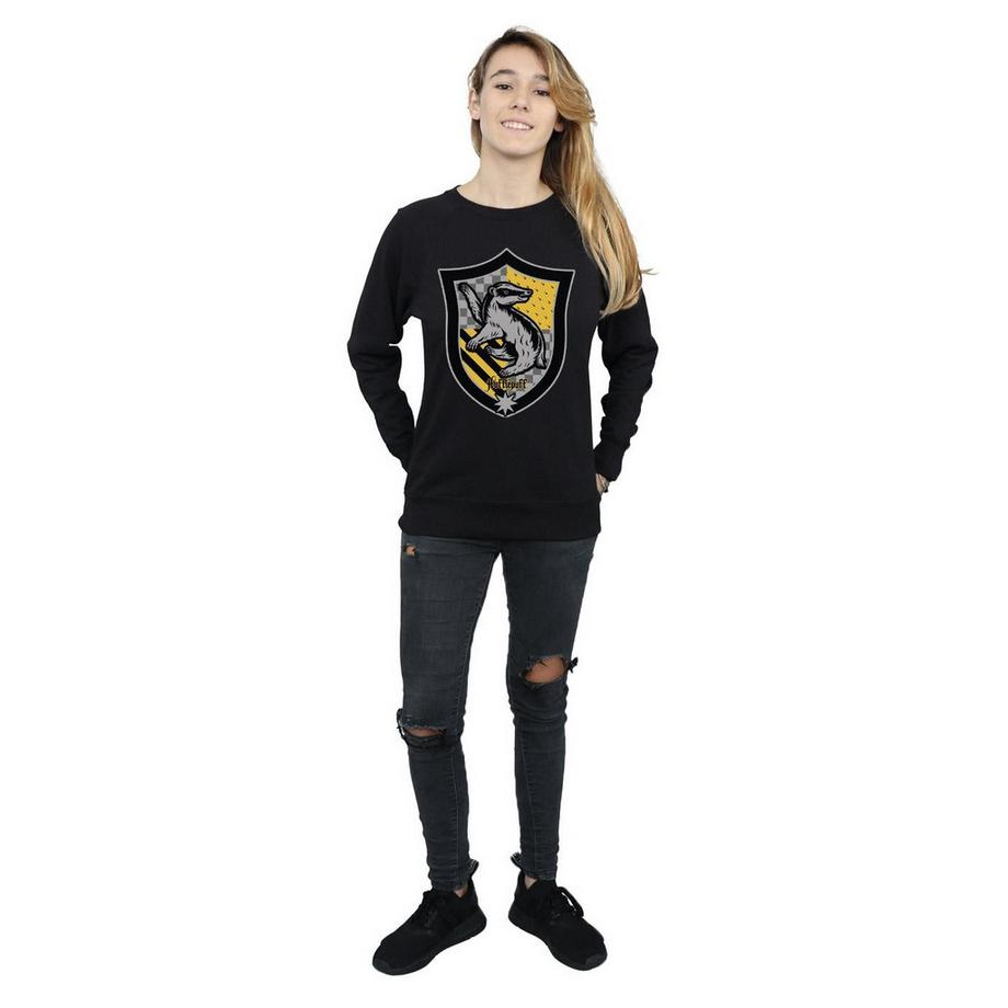 HARRY-POTTER Hufflepuff Sweatshirt Col Rond  
