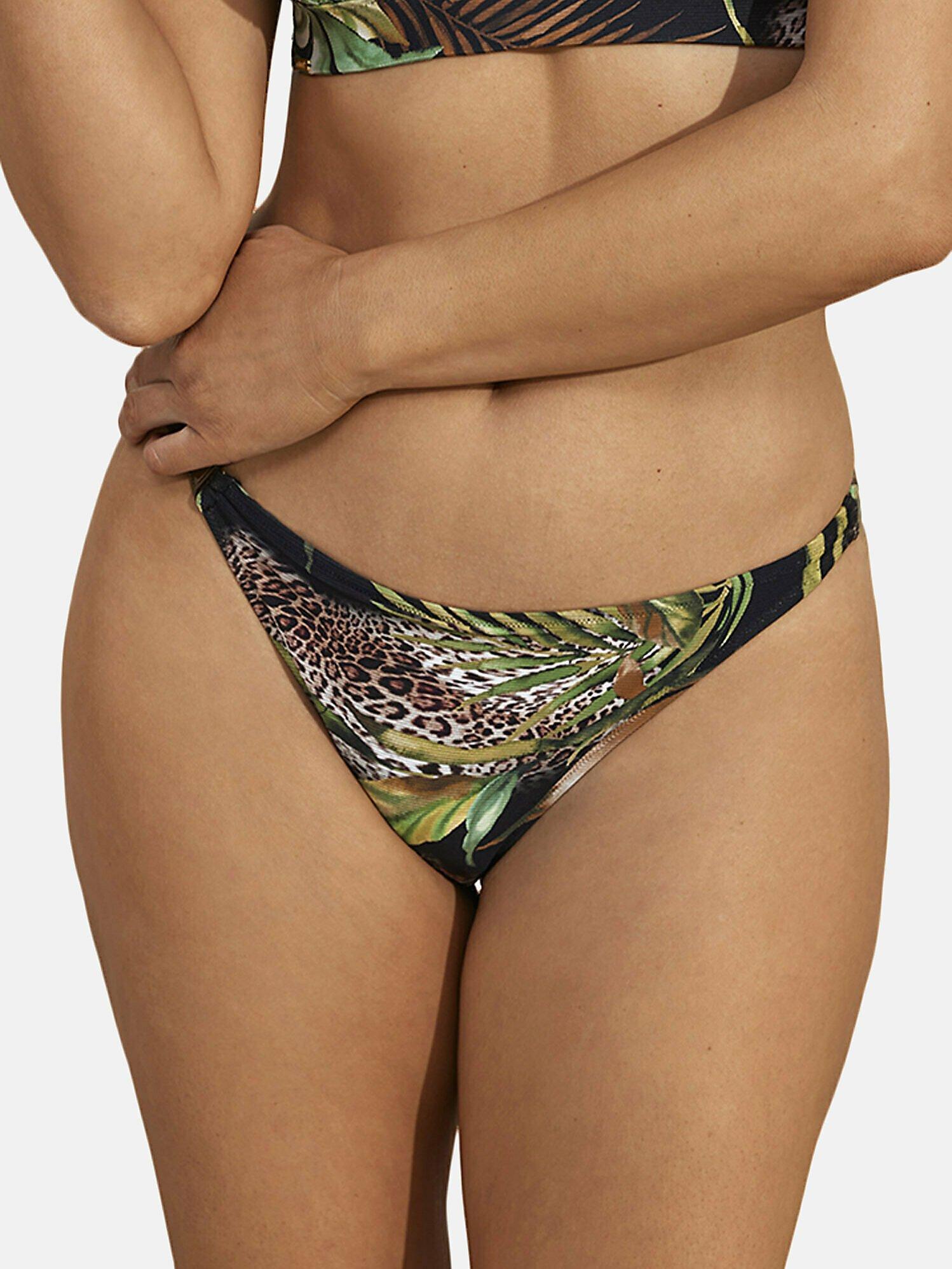 Image of Brasilianische Badeanzugstrümpfe Mit Niedriger Taille Paradise Damen Schwarz S