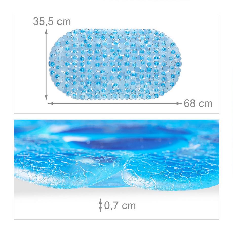 B2X Tappeto da bagno effetto pietra  