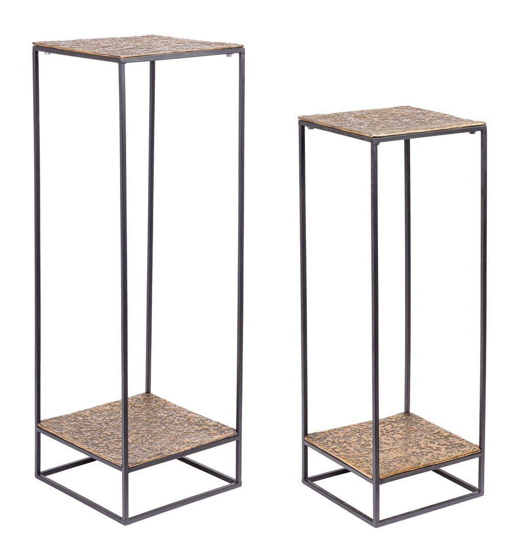 mutoni Table d&#039;appoint Mysore or haute (set de 2)  