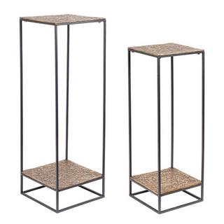 mutoni Table d&#039;appoint Mysore or haute (set de 2)  