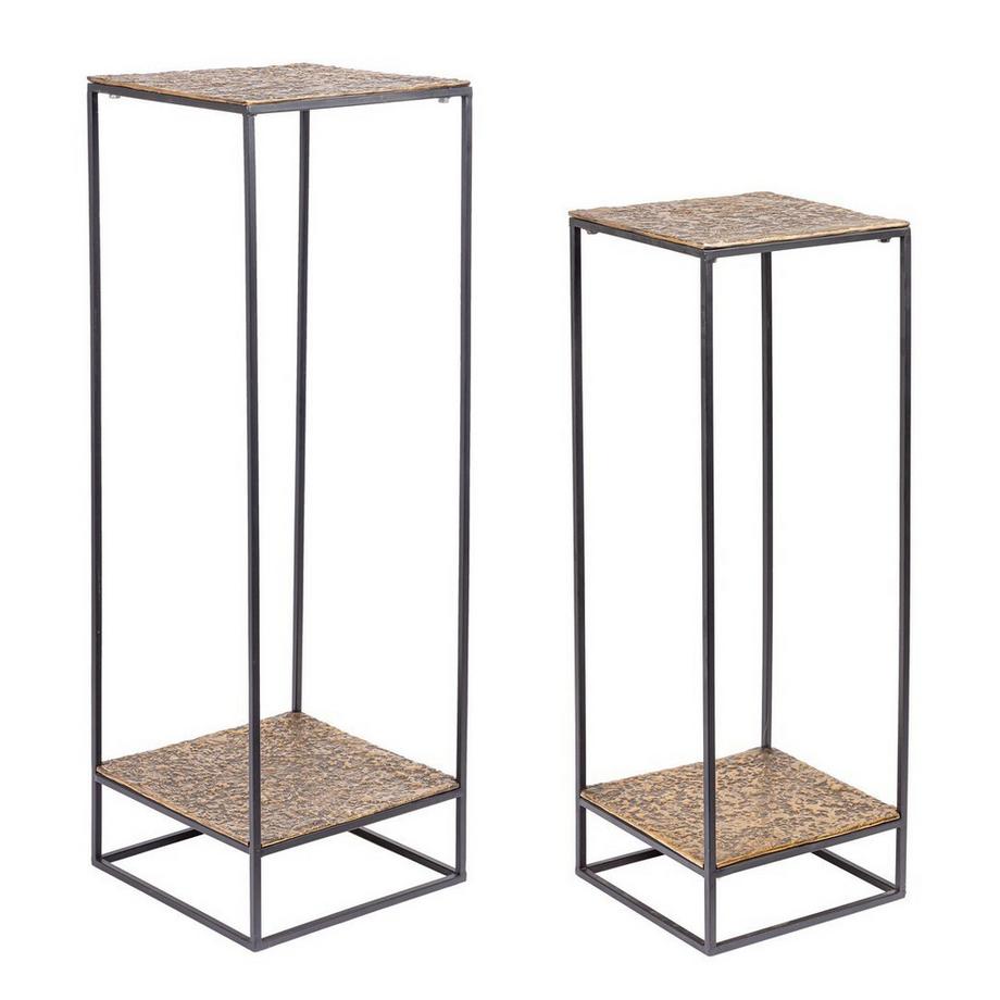 Table d'appoint Mysore or haute (set de 2)