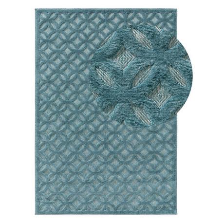 Benuta Tapis d'extérieur & intérieur Bonte Turquoise  