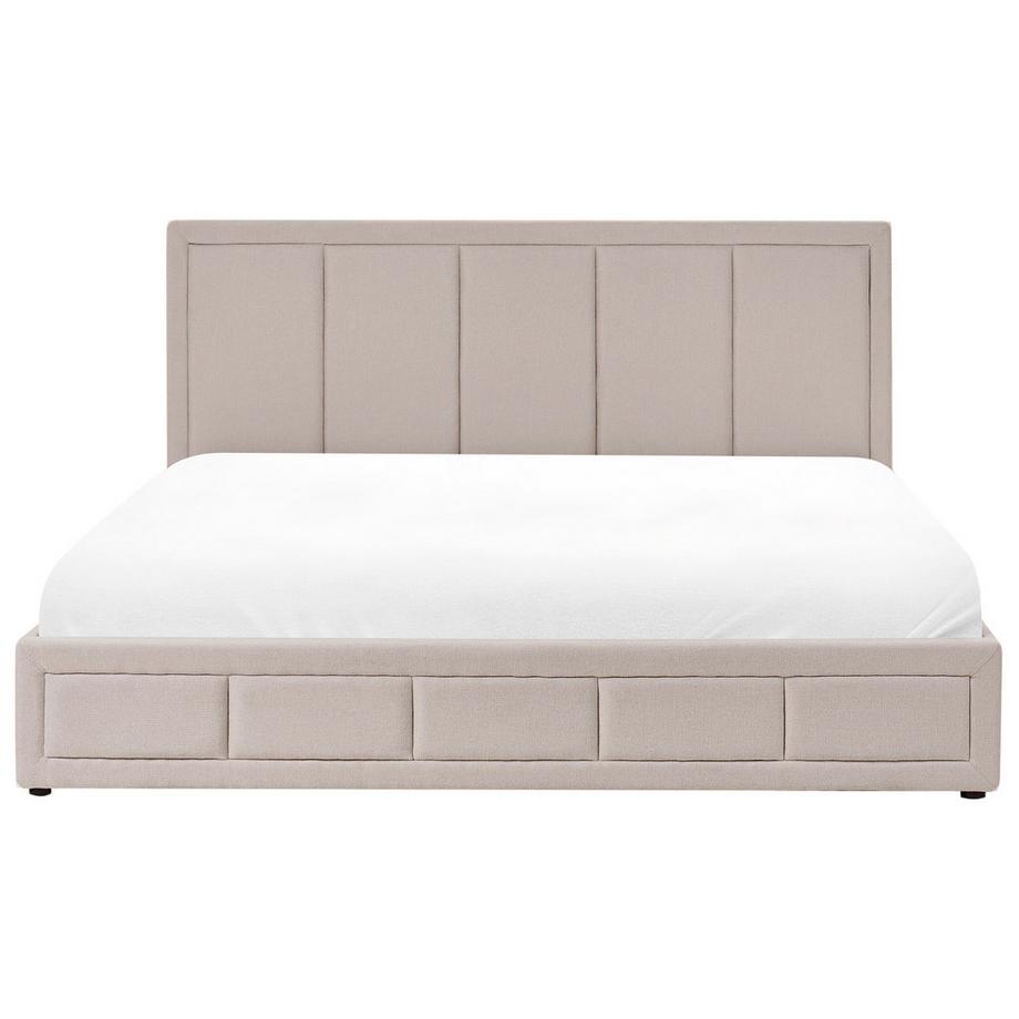 Beliani Lit ottoman en Tissu Moderne QUIBERON  