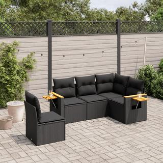 VidaXL set divano da giardino Polirattan  