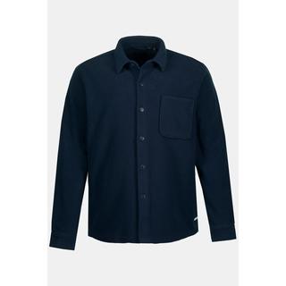 JP1880  Chemise / surchemise en polaire ; manches longues et col Kent ; coupe Modern Fit - jusqu'au 8 XL 