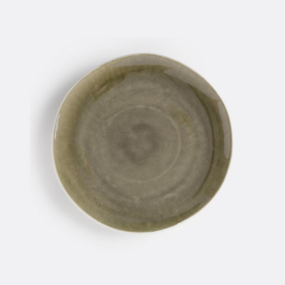 La Redoute Intérieurs Lot 4 assiettes dessert craquelées  