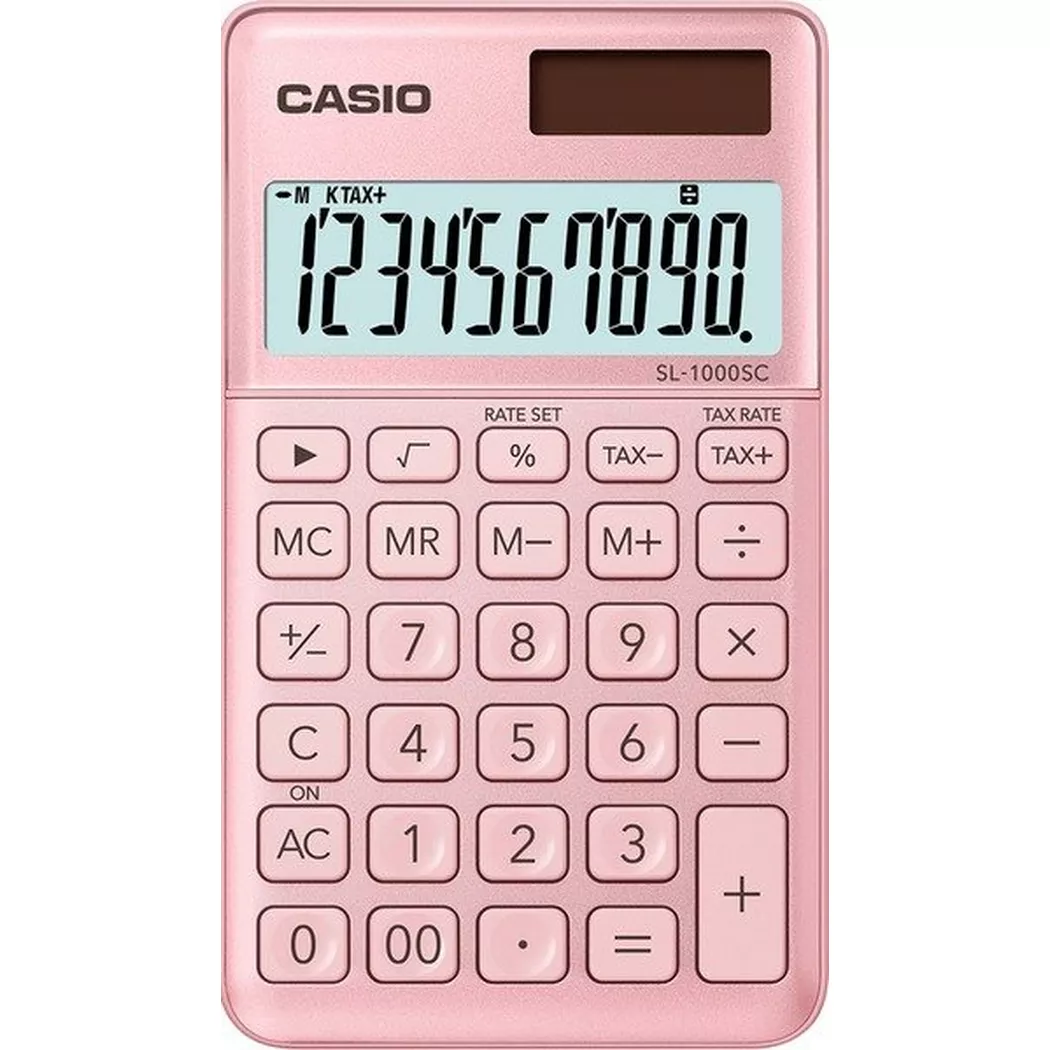 CASIO – Taschenrechner BIC SL1000SCP 10-stellig, Pink