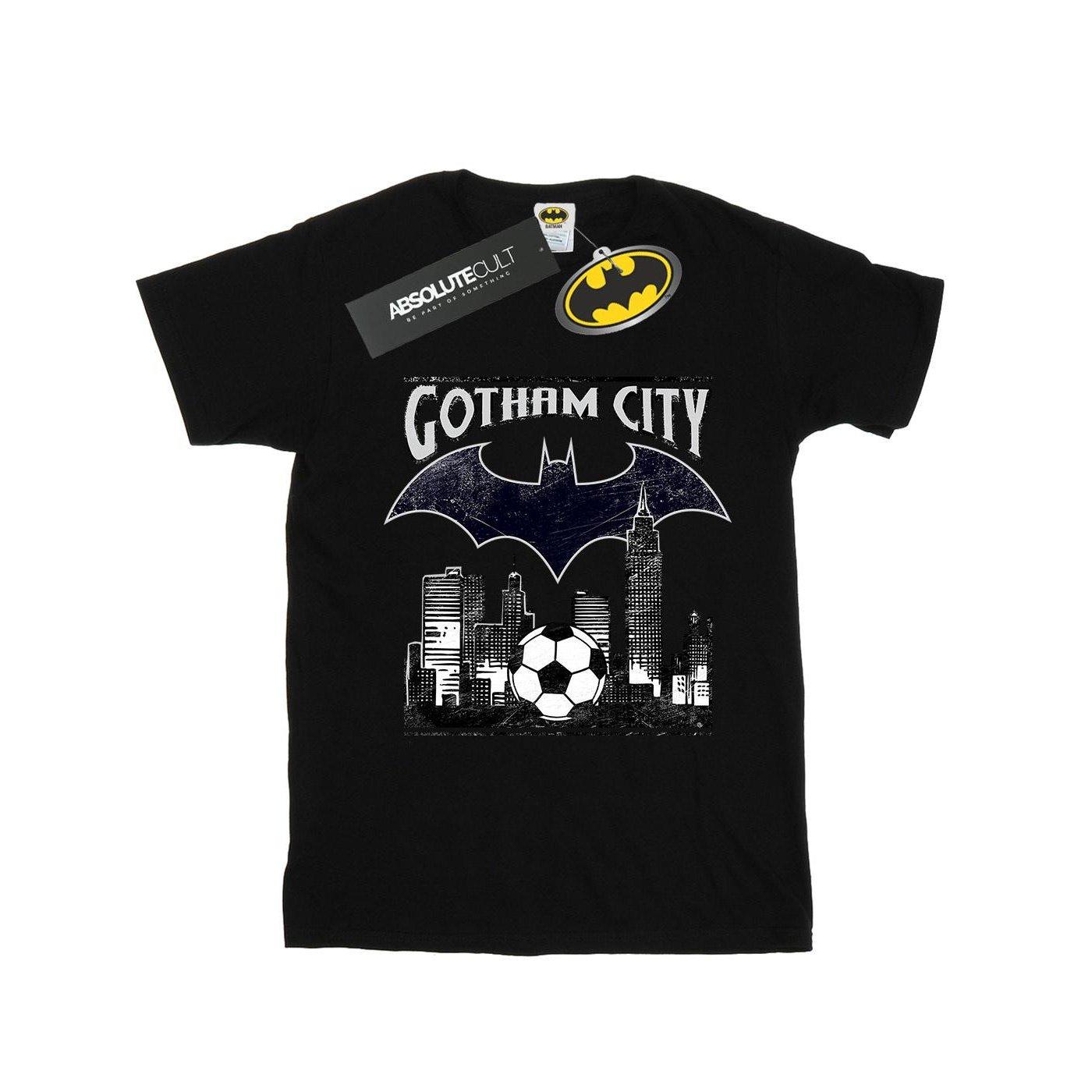 Image of Batman Football Gotham City Tshirt Herren Schwarz XXL
