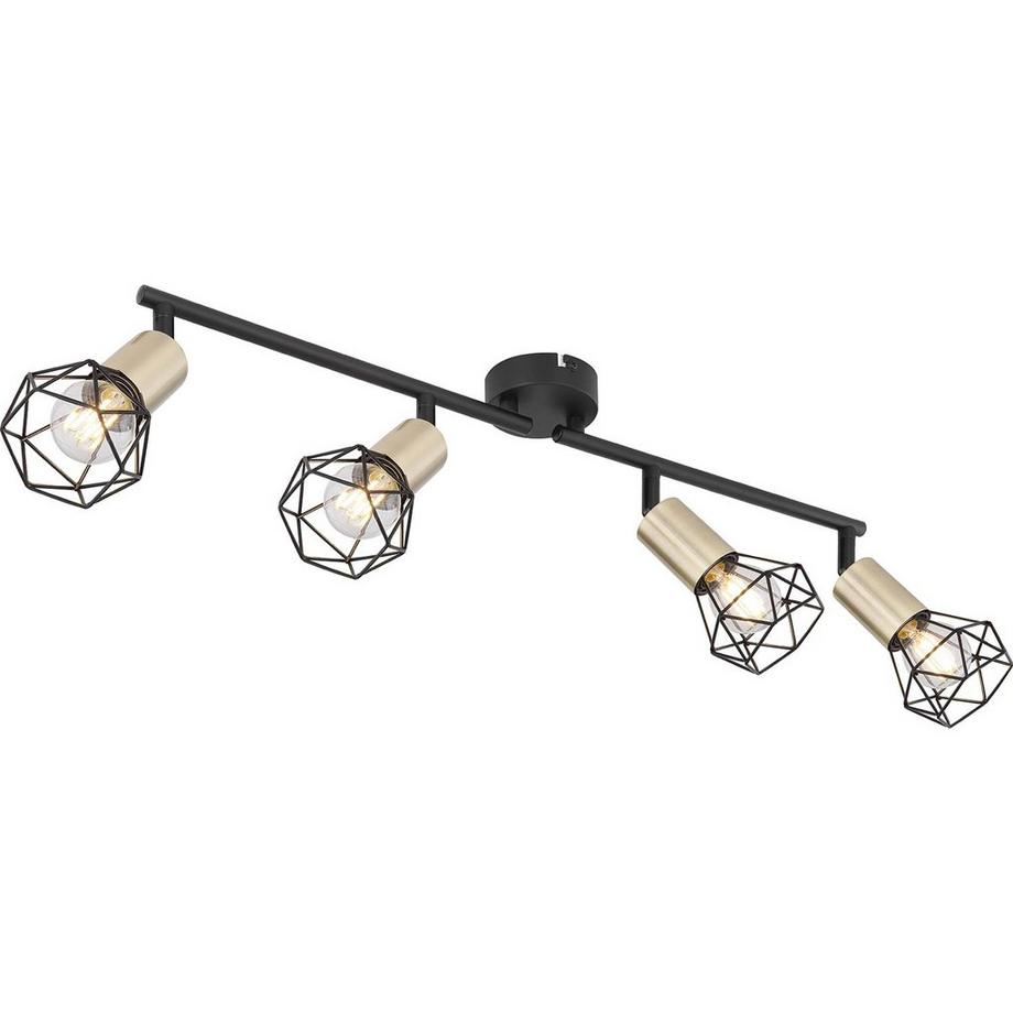 mutoni Spot Xara métal noir 4xE14  