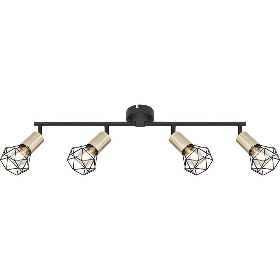 mutoni Spot Xara métal noir 4xE14  