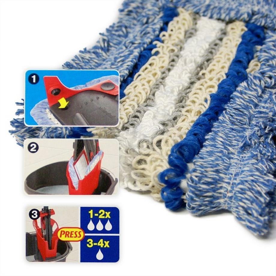 vileda Vileda 4023103139022 accessorio per lavare Testa del mocio Blu, Bianco  