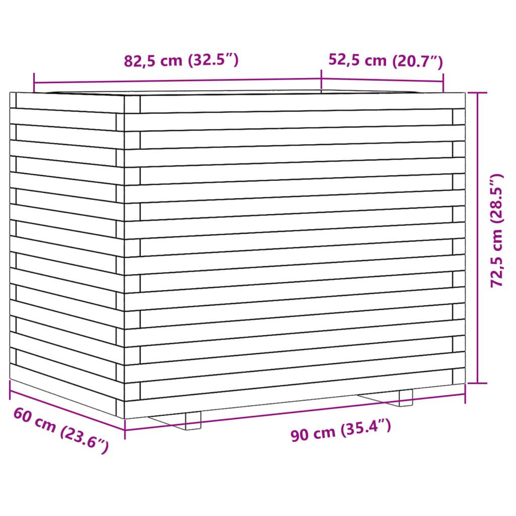 VidaXL fioriera da giardino Legno di pino  