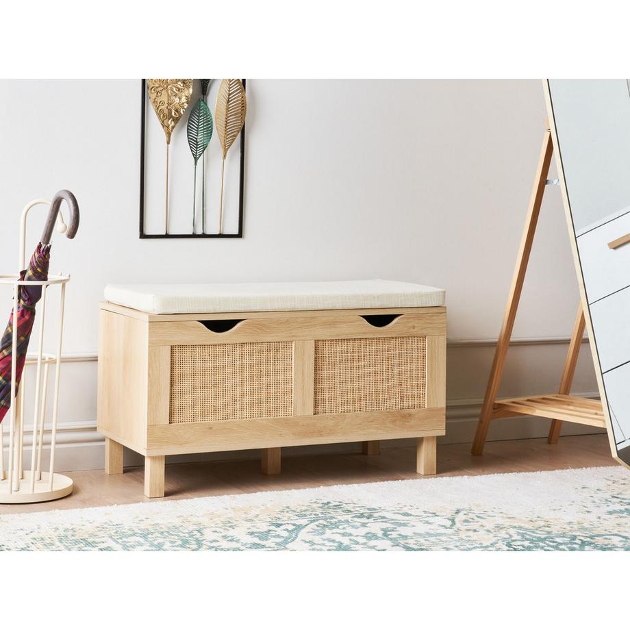 Beliani Banc de rangement en Panneau de particules de bois  WASHINGTON  