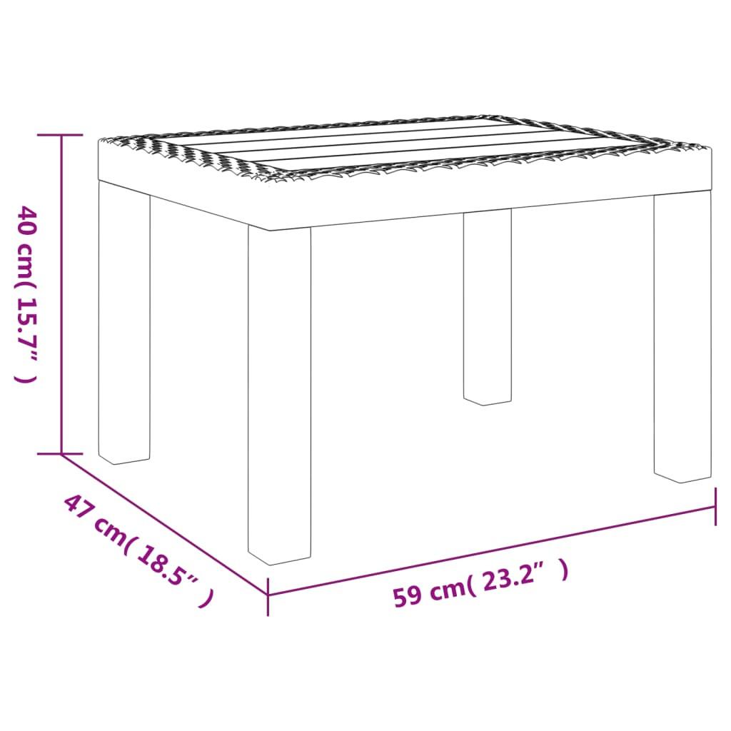 VidaXL Table de jardin polypropylène  