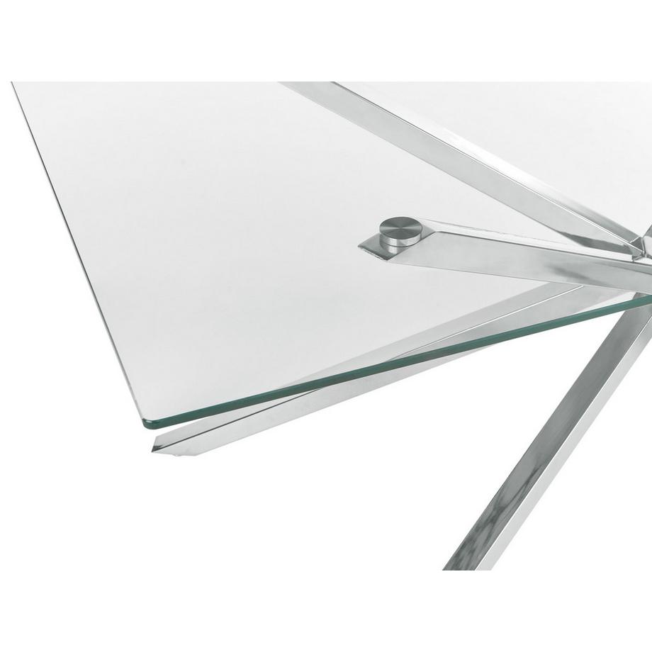 Beliani Esstisch aus Sicherheitsglas Modern CORA  