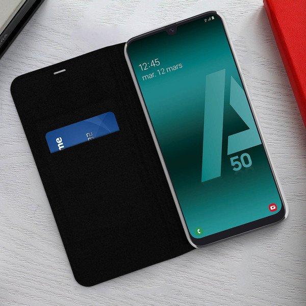 Avizar  Flip Book Cover Galaxy A50 Schwarz 