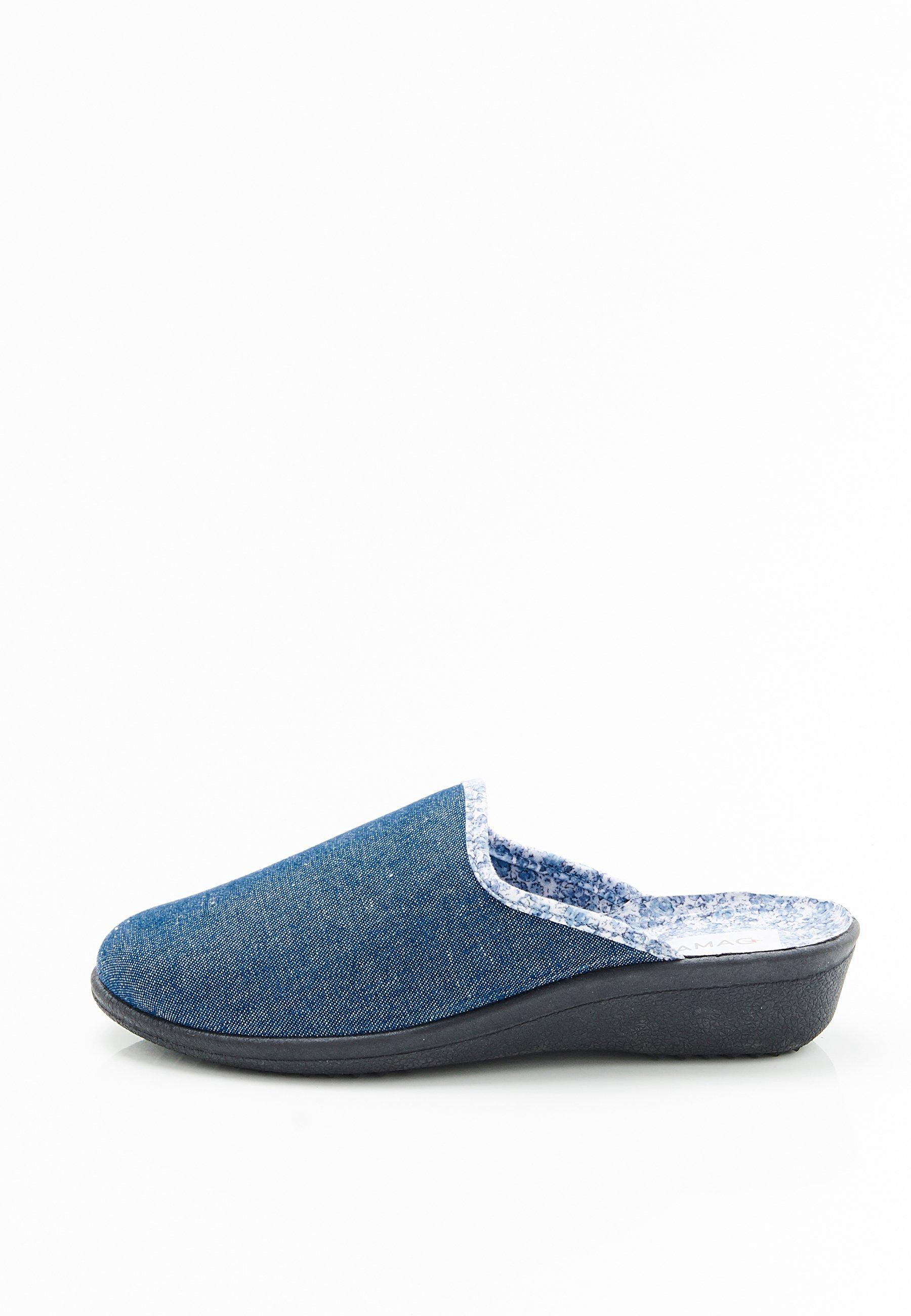 Damart  Mules en textile fantaisie 