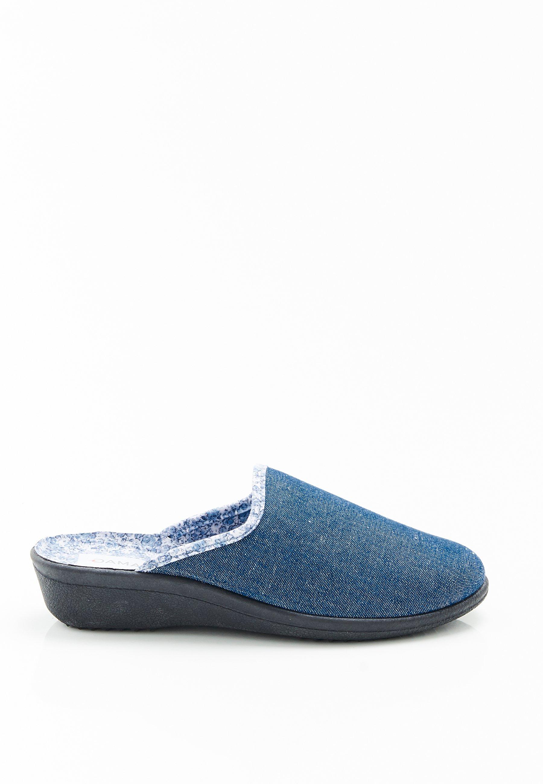 Damart  Mules en textile fantaisie 