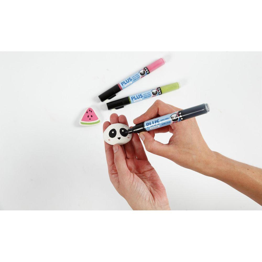 Creativ Company  Acrylmarker Plus Color 3er Set, Grüntöne 