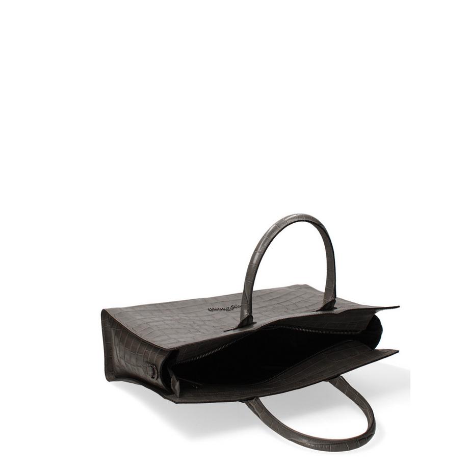 JOHN RICHMOND Handtasche Krokodilprägung  