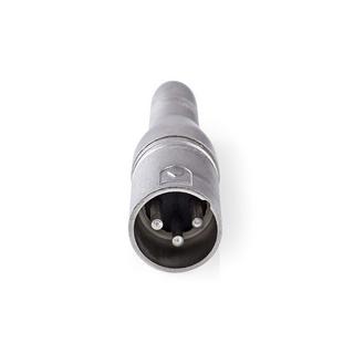 Nedis  Adaptateur XLR | XLR 3-pin Male | 6.35 mm Female | Nickel Plated | Straight | Metal | Silver | 10 pcs. | Boîte 