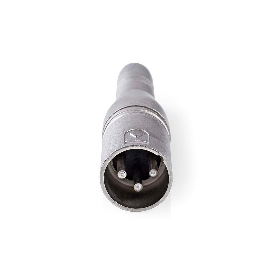 Nedis  Adaptateur XLR | XLR 3-pin Male | 6.35 mm Female | Nickel Plated | Straight | Metal | Silver | 10 pcs. | Boîte 