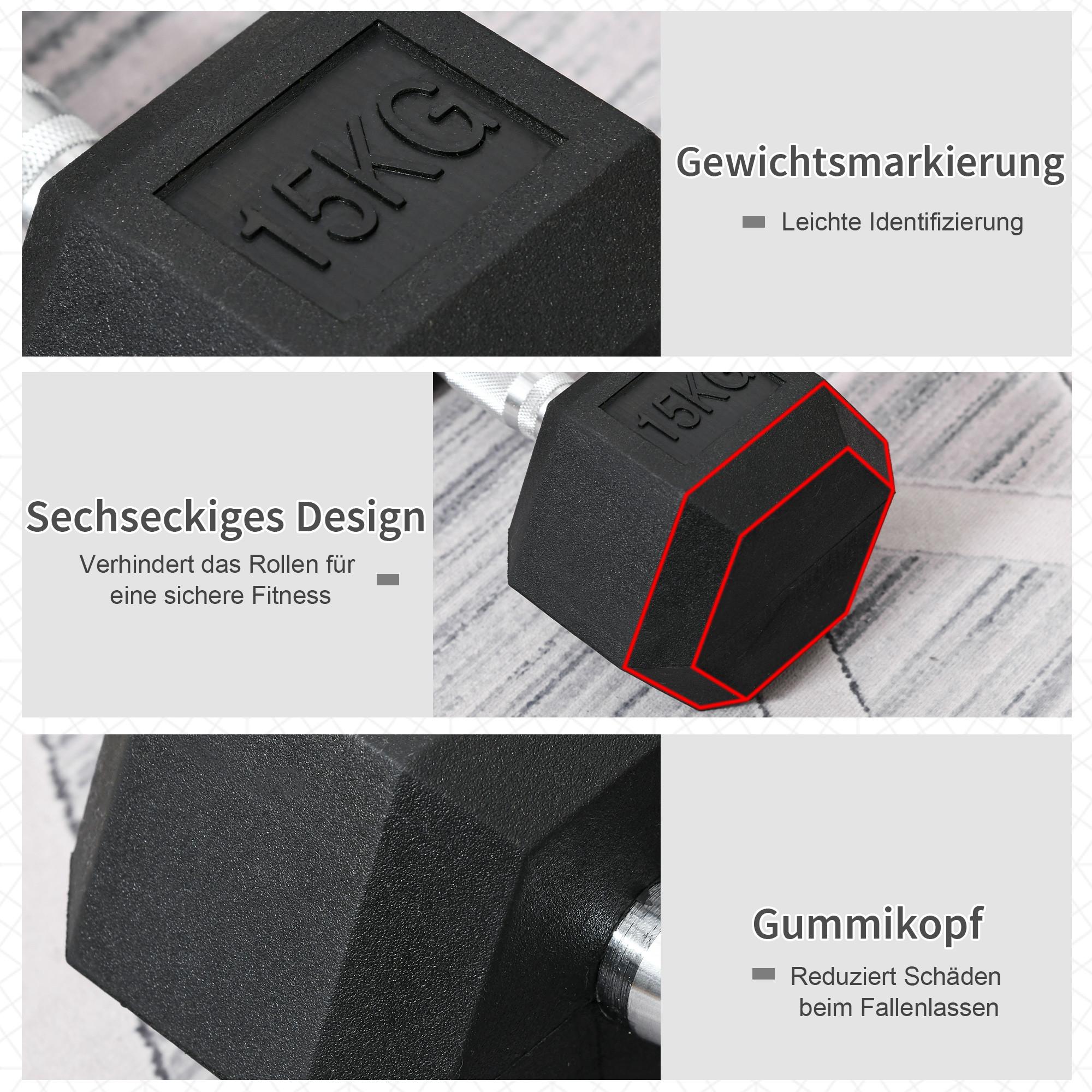 HOMCOM  Gummi-Hantel 